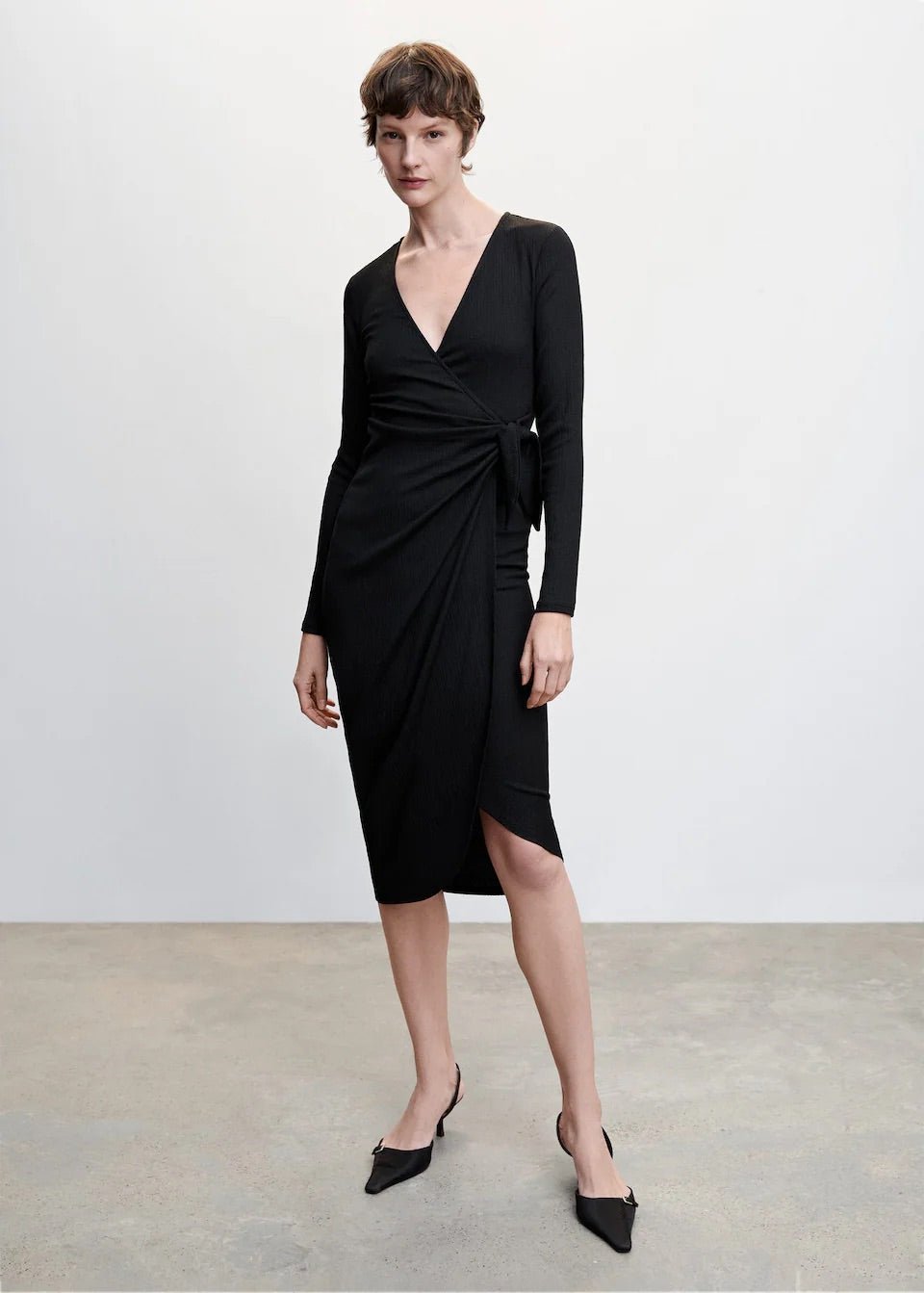 Bow wrap dress - Laurel Morgan