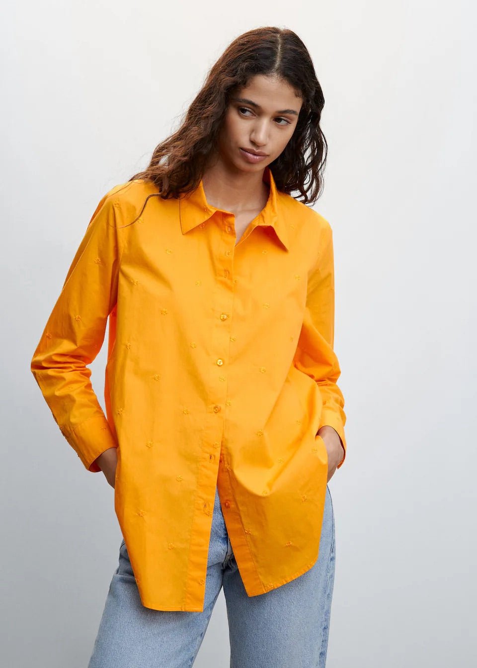 Embroidered flowers shirt - Laurel Morgan