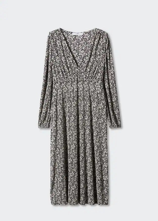 Printed textured dress - Laurel Morgan