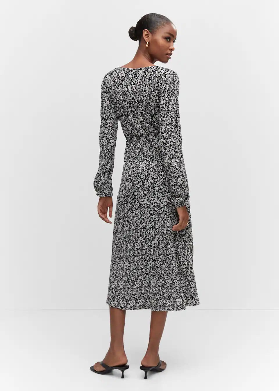 Printed textured dress - Laurel Morgan